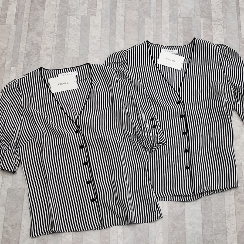 Nwt Frame Olivia Stripe Tip For Holiday Parties! - image 8